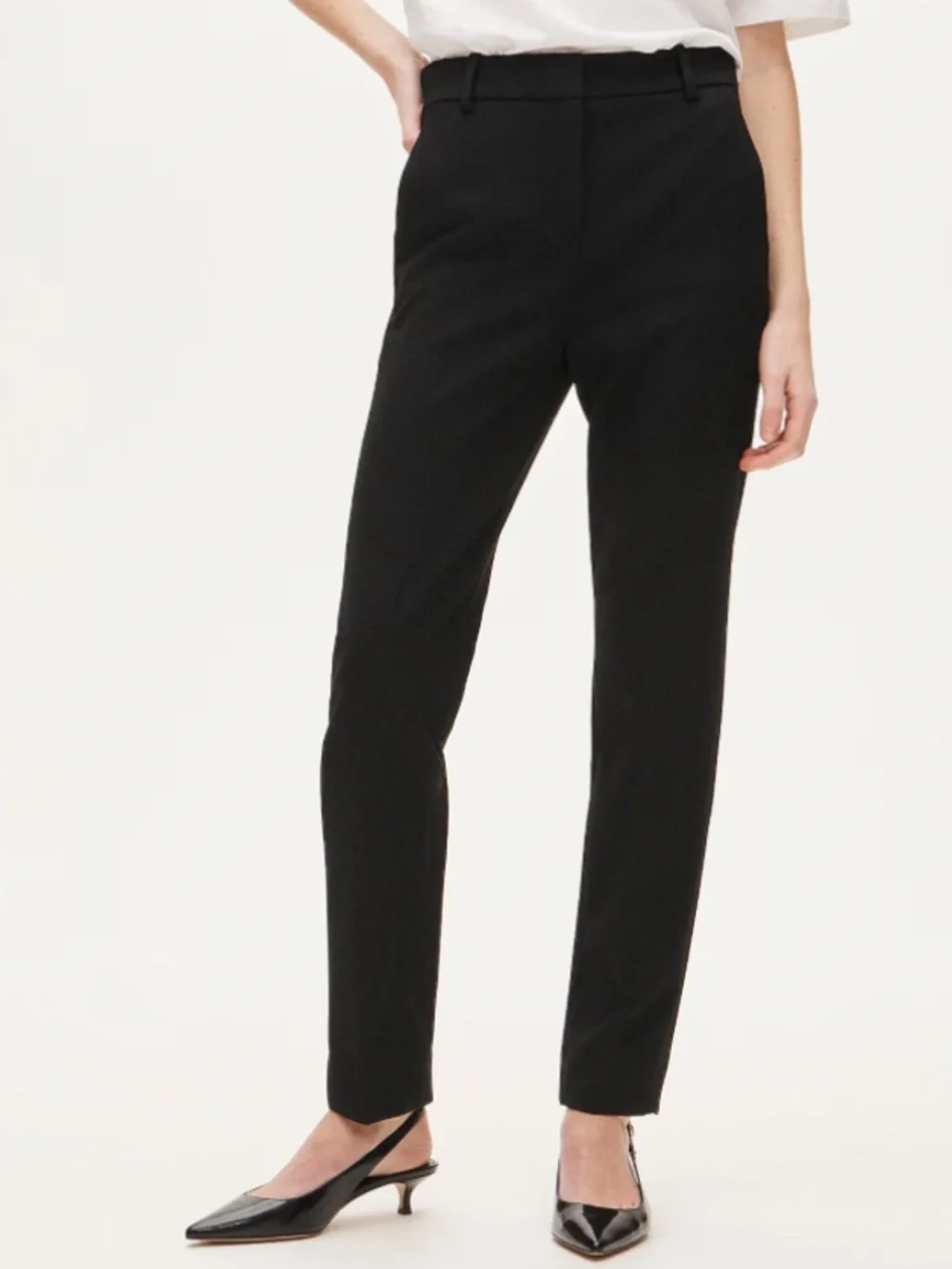 NWOT Black J. Crew 360 Cameron Pants, Size 0P